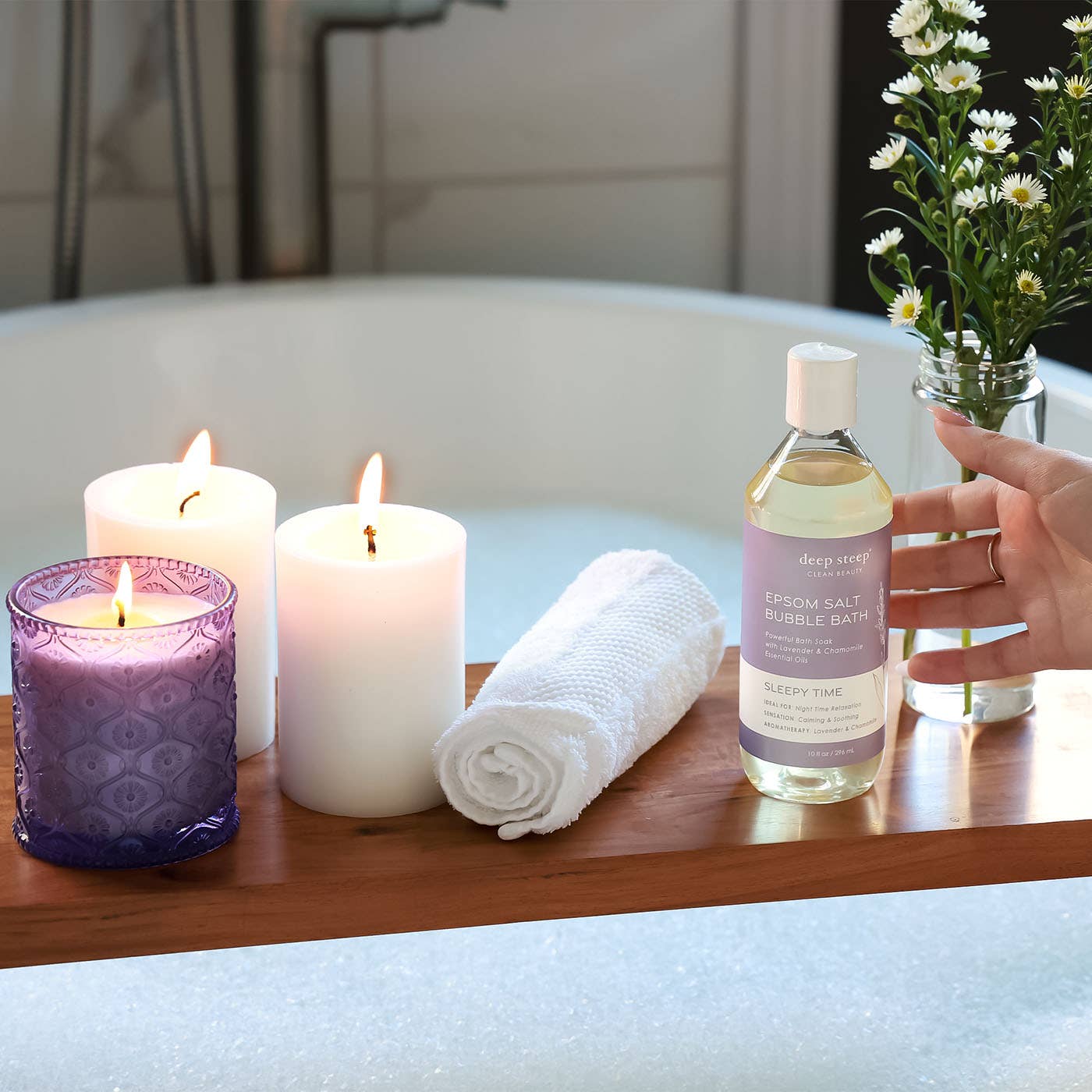 Sleepy Time Epsom Salt Calming Sleep Bubble Bath 10oz