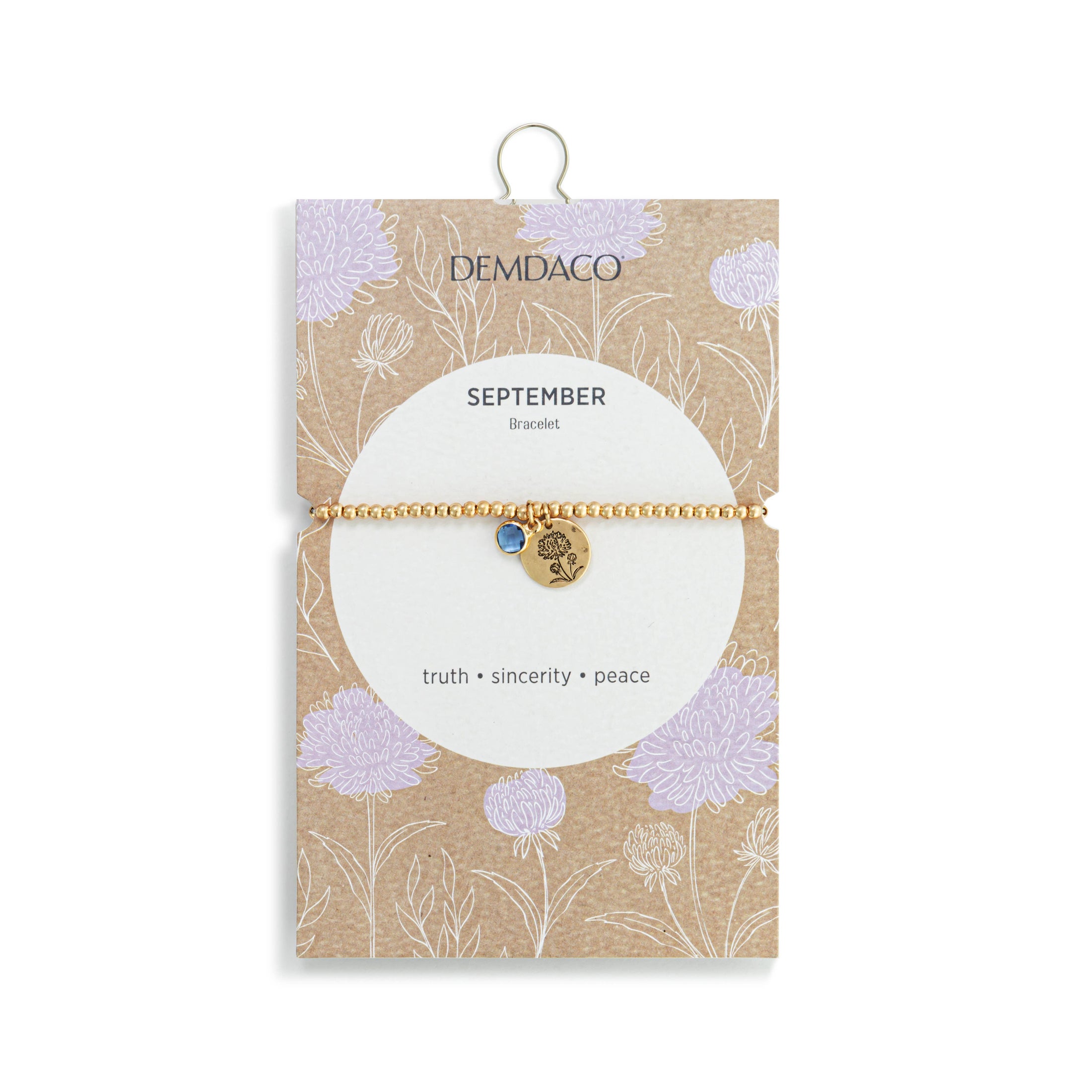 Birthstone Charm Bracelet - September