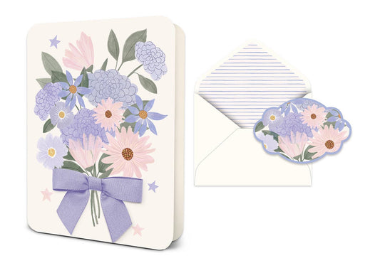Blooms Bouquet Deluxe Greeting Card