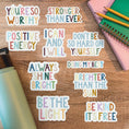 Load image into Gallery viewer, Be Kind, It's Free Positivity Lettering Sticker
