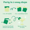Load image into Gallery viewer, Classic Margarita Cocktail Mixer - 6 Servings Multipack

