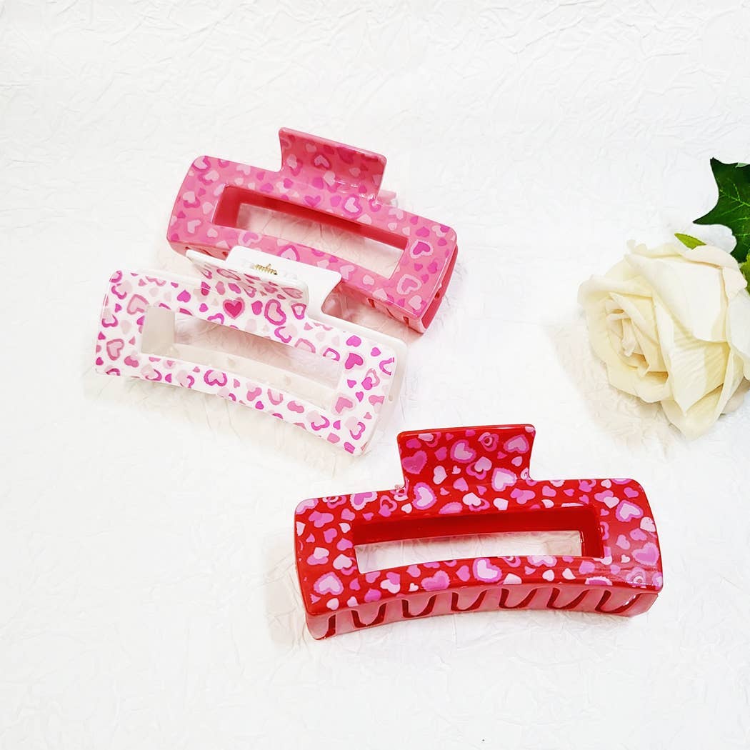 Valentines Day Heartthrob Hair Claw Clip