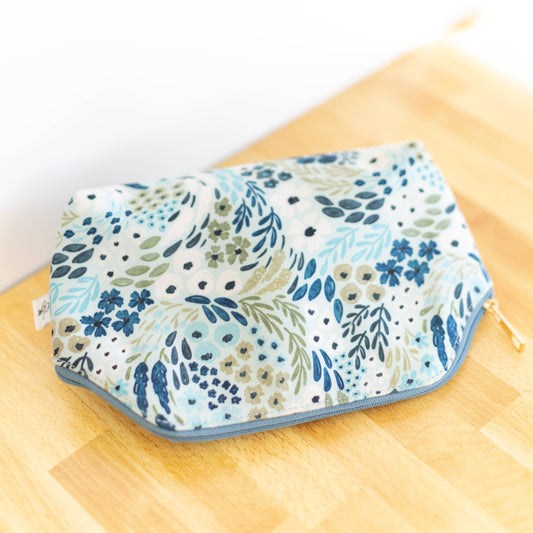 Waterfall Floral Zipper Pouch