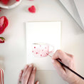 Load image into Gallery viewer, Love sweet love paintable watercolor notecard set
