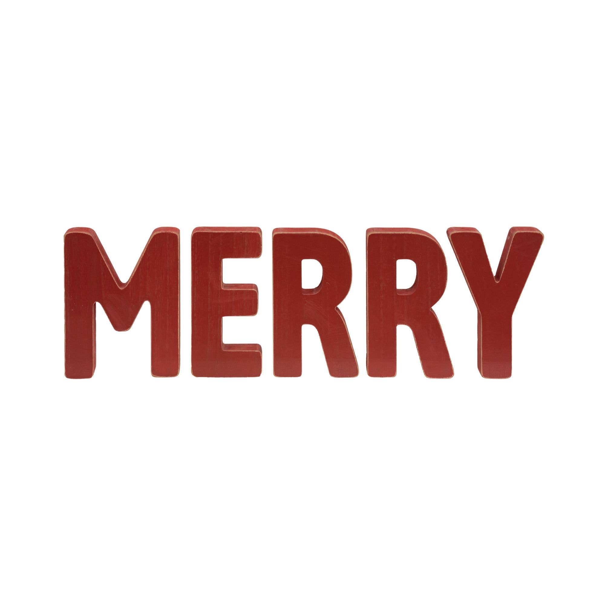 5/Set, MERRY Wooden Letters