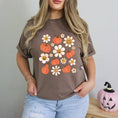 Load image into Gallery viewer, Distressed Flowers And Pumpkins | Garment Dyed Tee
