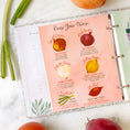 Load image into Gallery viewer, Strawberry Meadow Petite Recipe Binder
