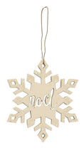 Load image into Gallery viewer, Peace, Joy, Noel Christmas Ornament, 3 Assorted
