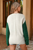 Load image into Gallery viewer, LDC Colorblock Patched Pocket Drop Shoulder Sweater
