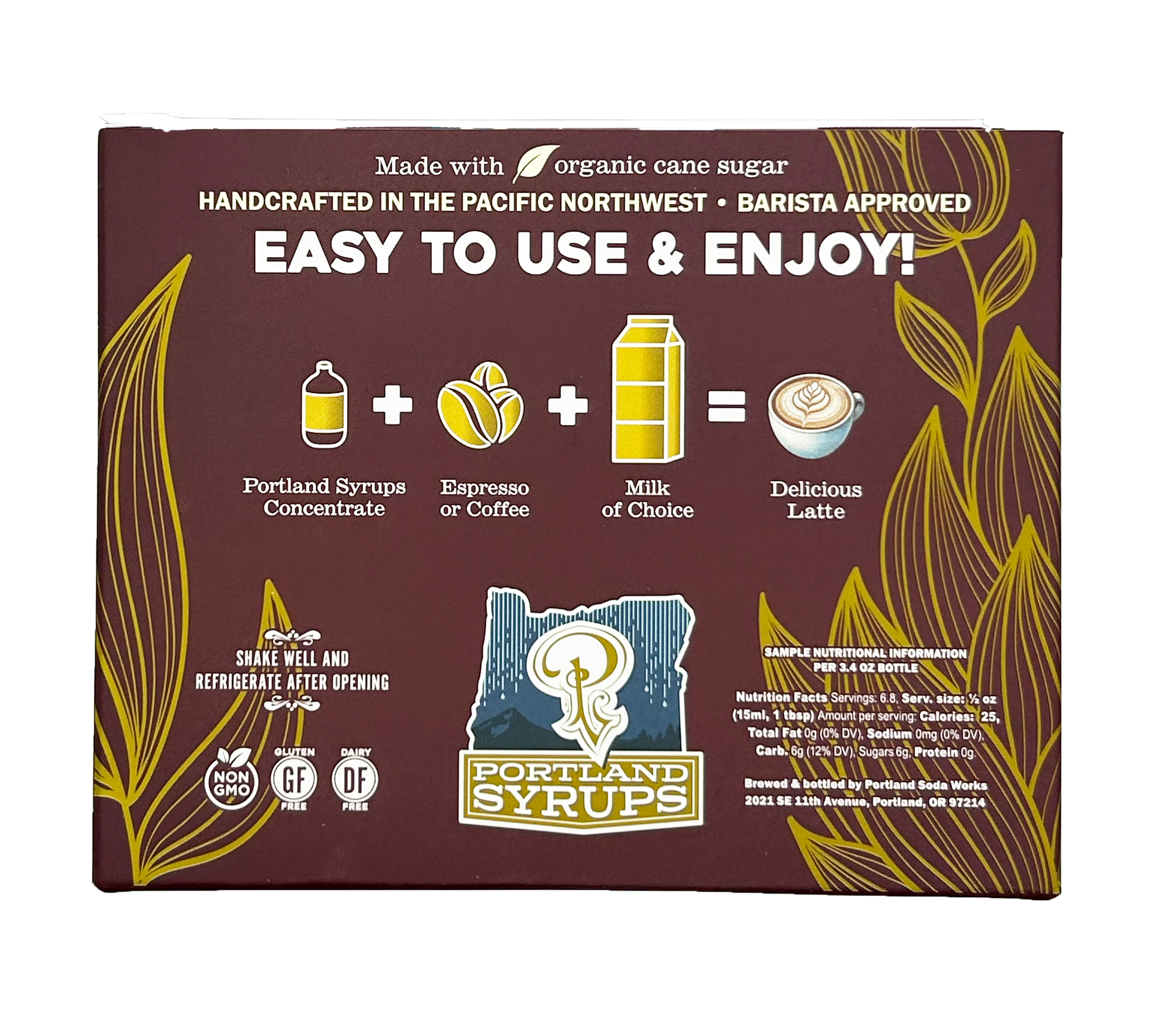 Gift Set - Coffee Syrups - Vanilla, Hazelnut, Caramel