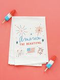 Load image into Gallery viewer, America The Beautiful Kitchen Tea Towel | 4th of July
