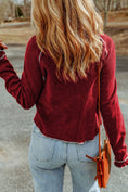 Load image into Gallery viewer, LDC Textured Round Neck Long Sleeve Top
