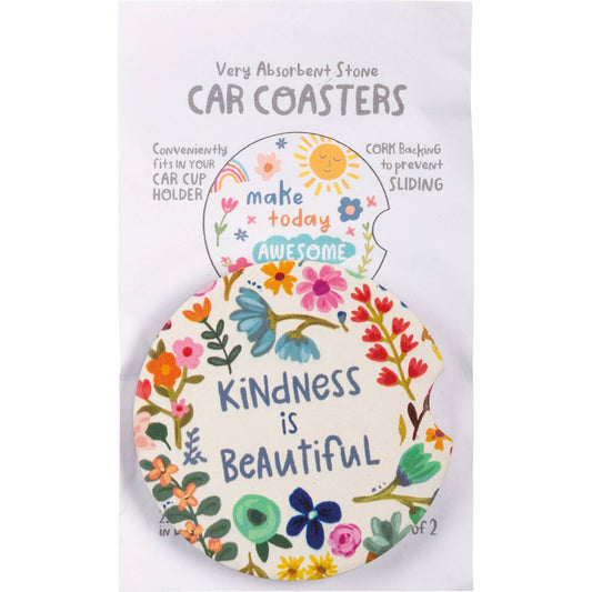 Kindness Car Coasters