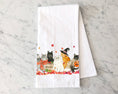 Load image into Gallery viewer, Halloween Cats Kitchen Towel - Fall Tea Towel
