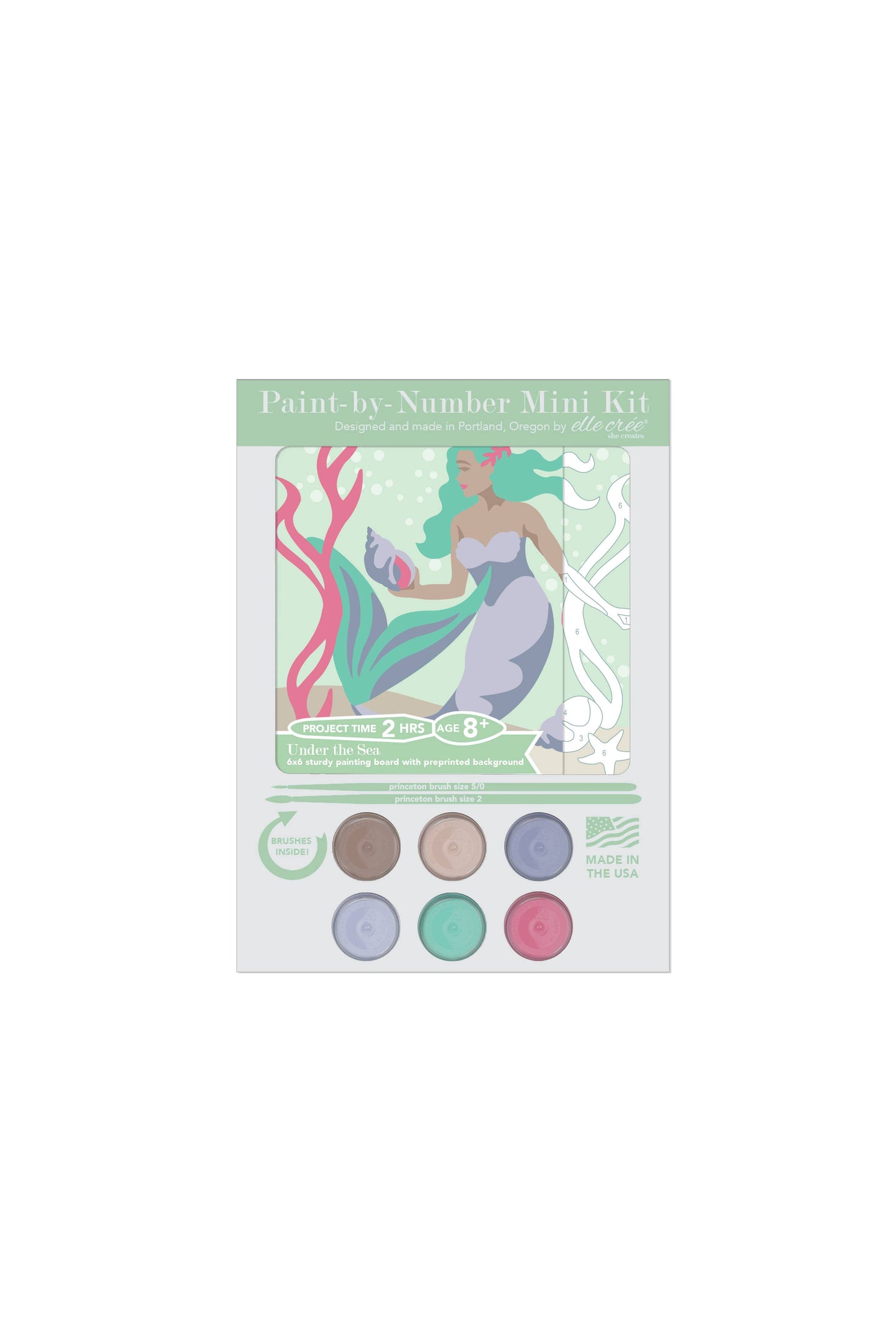 KIDS MINI Under the Sea Paint-by-Number Kit