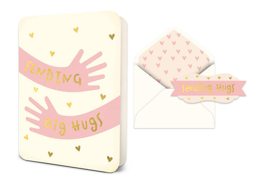 Sending Big Hugs Deluxe Greeting Card