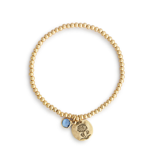 Birthstone Charm Bracelet - September