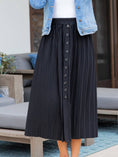 Load image into Gallery viewer, The Reed Pleated Midi Skirt
