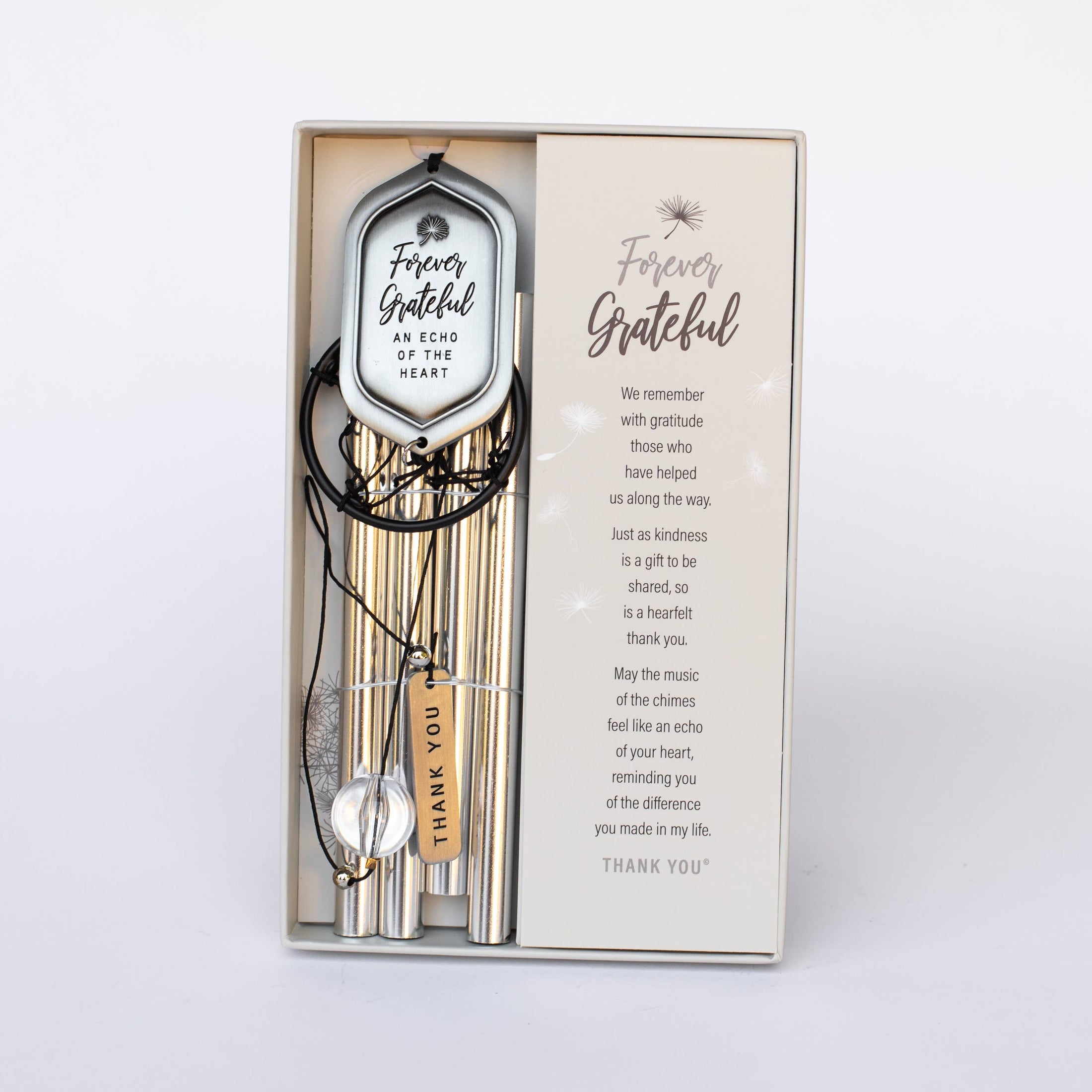 Forever Grateful Thoughtful Thank You Gift Windchime  - 8071