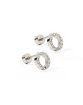 Load image into Gallery viewer, Screwback Stud Earrings - Lainey - Silver
