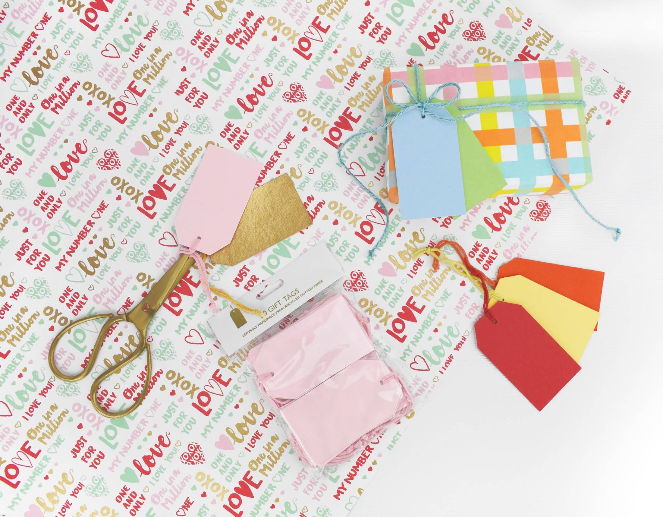 Spring Check Medium Gift Bag