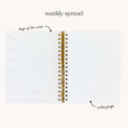 Load image into Gallery viewer, White Anemone Undated Planner
