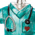 Load image into Gallery viewer, Glass Nurse Scrubs Ornament
