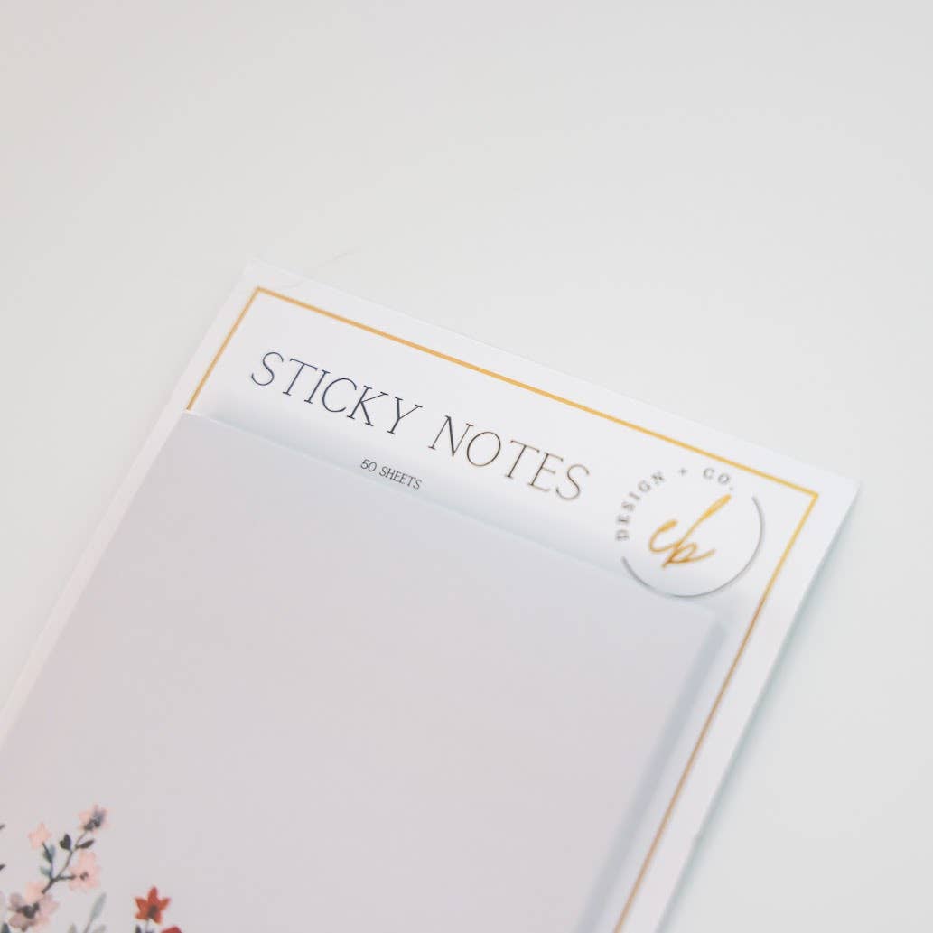 Floral Sticky Notes