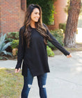 Load image into Gallery viewer, Long Sleeve Pocket Split Hem Tunic - Azalea Top
