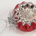 Load image into Gallery viewer, Glass Vintage Rose Ornament
