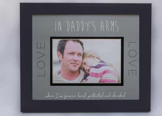 Daddy's Arms Picture Frame for Dad: 8x10 USA Made Frame 5145