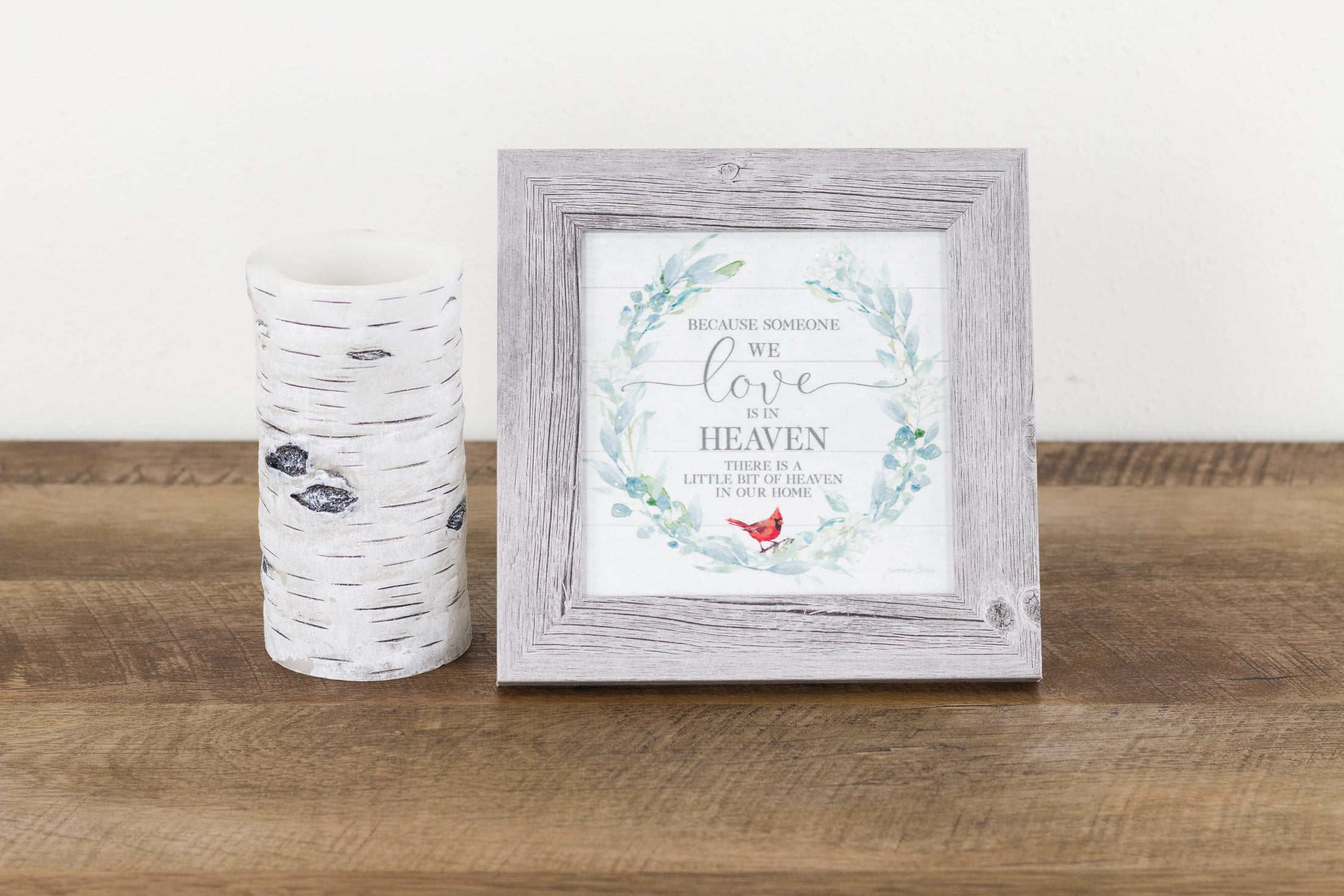 Because Someone You Love Is In Heaven Cardinal Framed Art