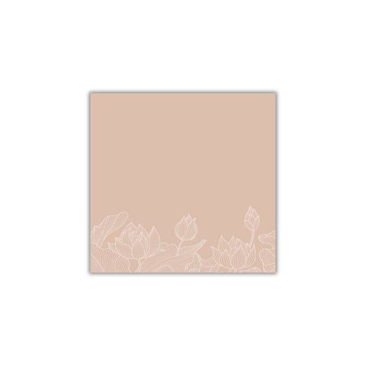 Boho Floral Post-it® Pad – 4x4 – Neutral sticky notes