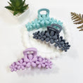 Load image into Gallery viewer, Matte Color Flower Pattern Hair Claw Clip
