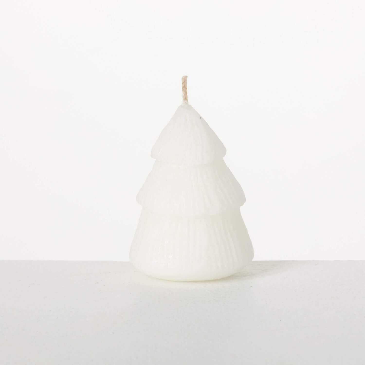 WHITE CHRISTMAS TREE CANDLE