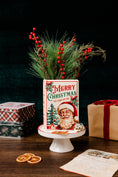 Load image into Gallery viewer, Large Book Vase, Santa is Coming to Town
