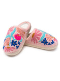 Load image into Gallery viewer, Indoor / Outdoor Slippers - Feminine Florals - Pink
