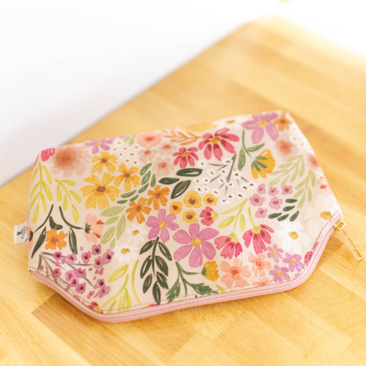 Primrose Petals Zipper Pouch