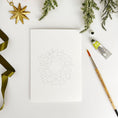 Load image into Gallery viewer, Wreaths paintable watercolor notecard set

