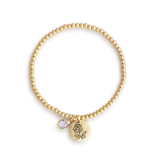Birthstone Charm Bracelet - June