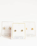 Load image into Gallery viewer, Screwback Stud Earrings - Addison - Clear
