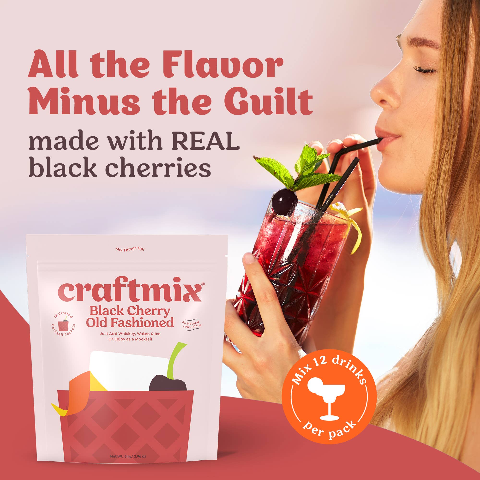 Black Cherry Old Fashioned Mixer - Singles / Caddy Refills