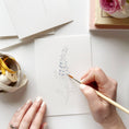 Load image into Gallery viewer, Garden flowers paintable watercolor notecard set
