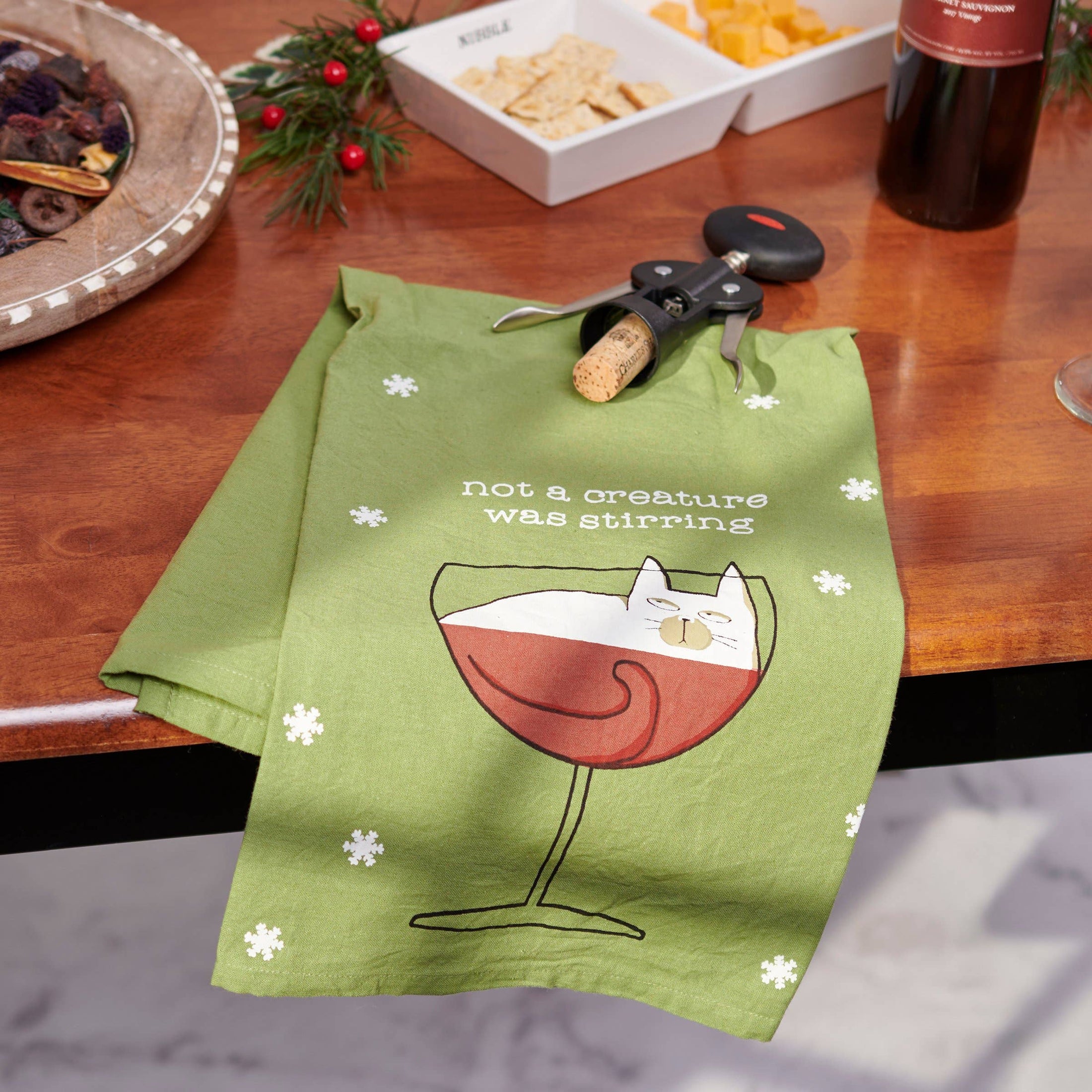Not A Creature Kitchen Towel