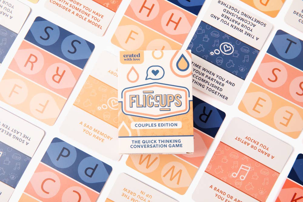 Couples Conversation Starter Date Night Card Game - Fliccups