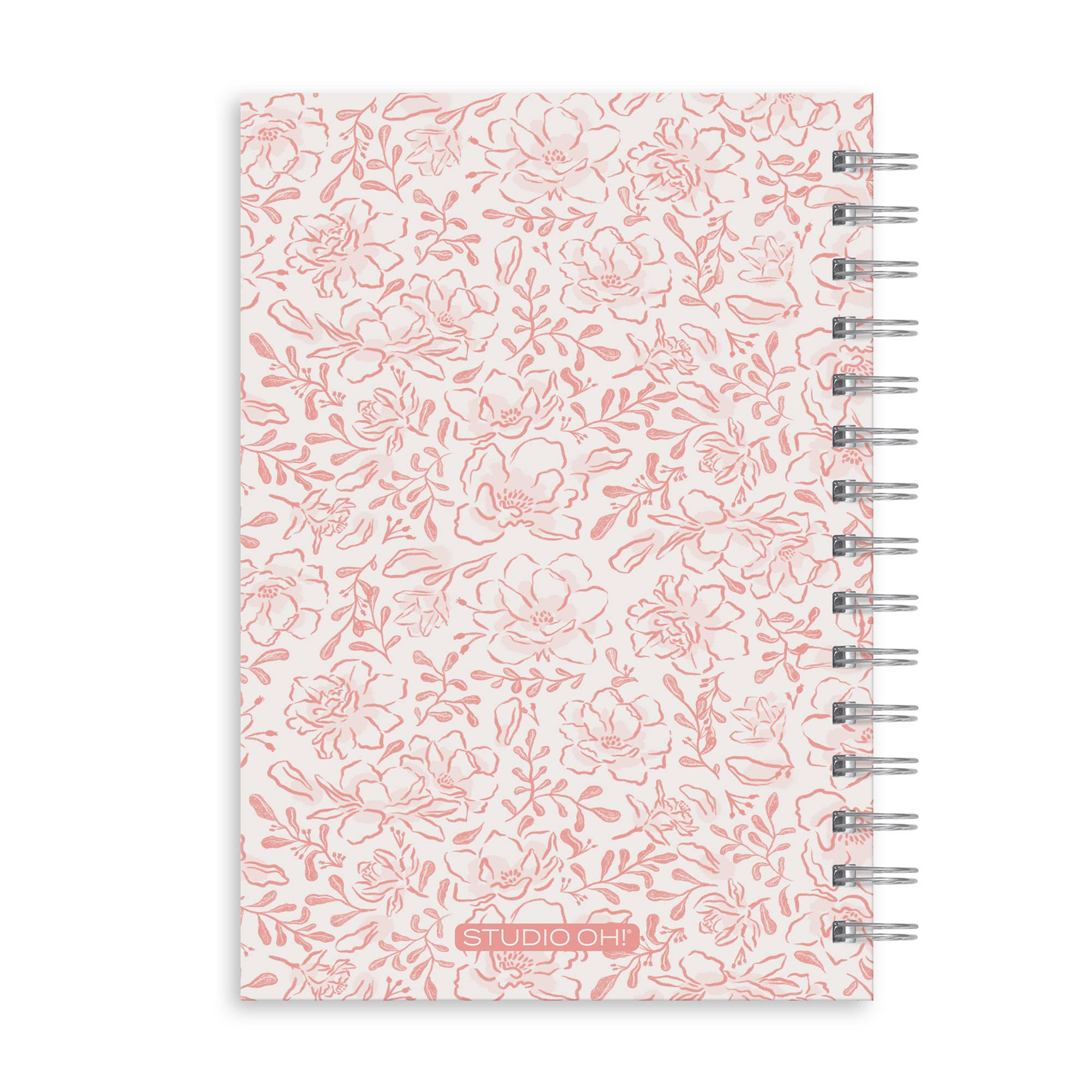 Blushing Blooms Oliver Notebook with Pen Pocket