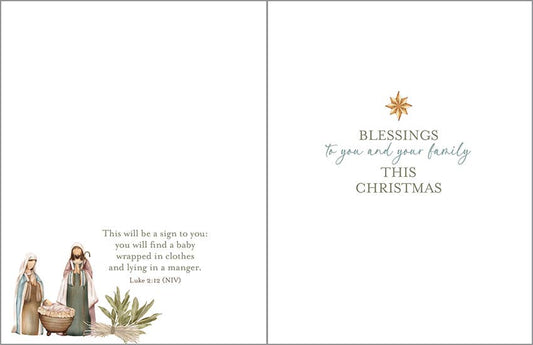 Scripture Christmas Card - For Unto Us