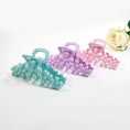 Load image into Gallery viewer, Matte Color Flower Pattern Hair Claw Clip
