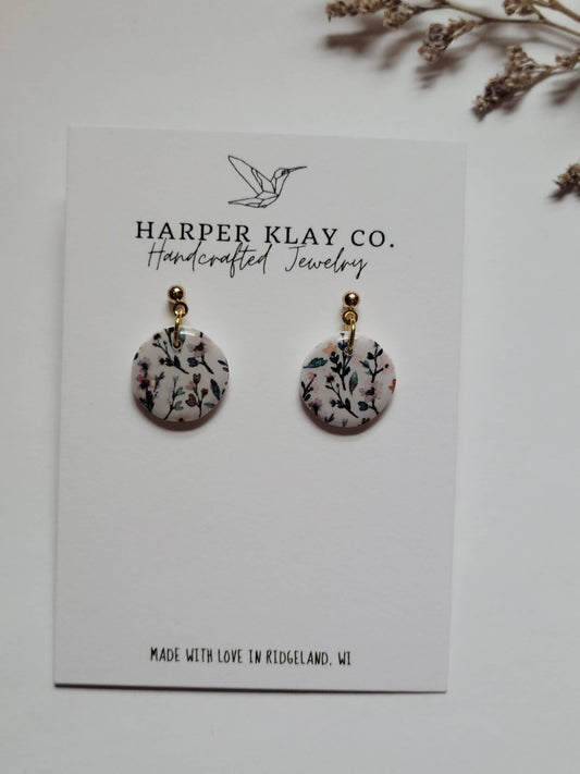 The Lil' Flower Dangles- Fall Polymer Clay Earrings