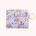Load image into Gallery viewer, Lilac Floral Wallet SHIPS MID SEPTEMBER
